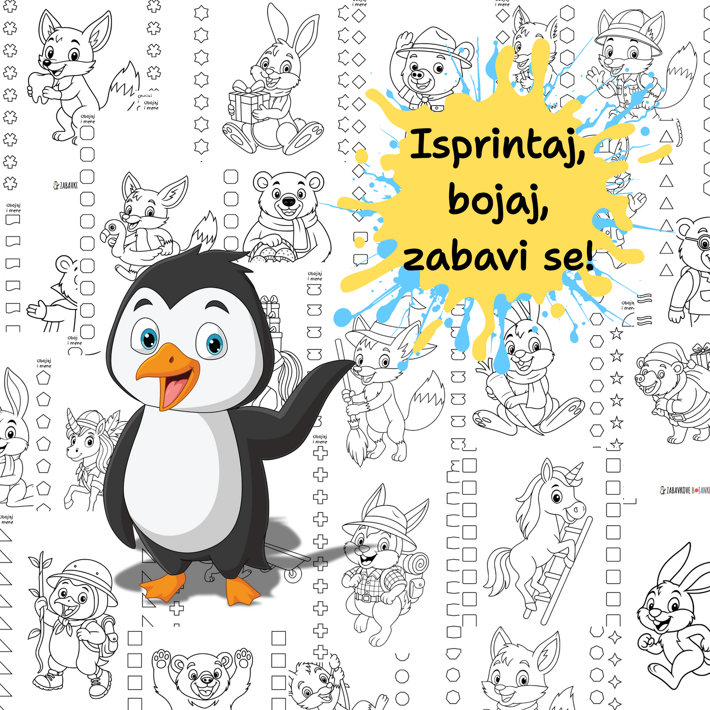 ZABAVKOVE BOJANKE - Zabavno bojenje i VJEŽBE FINOMOTORIKE u jednom.