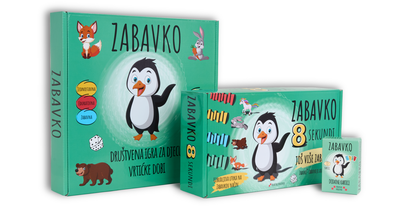 ZABAVKO TOTAL - Zabavko No1 + Zabavko 8 SEKUNDI + Dodatne kartice Zabavko No1