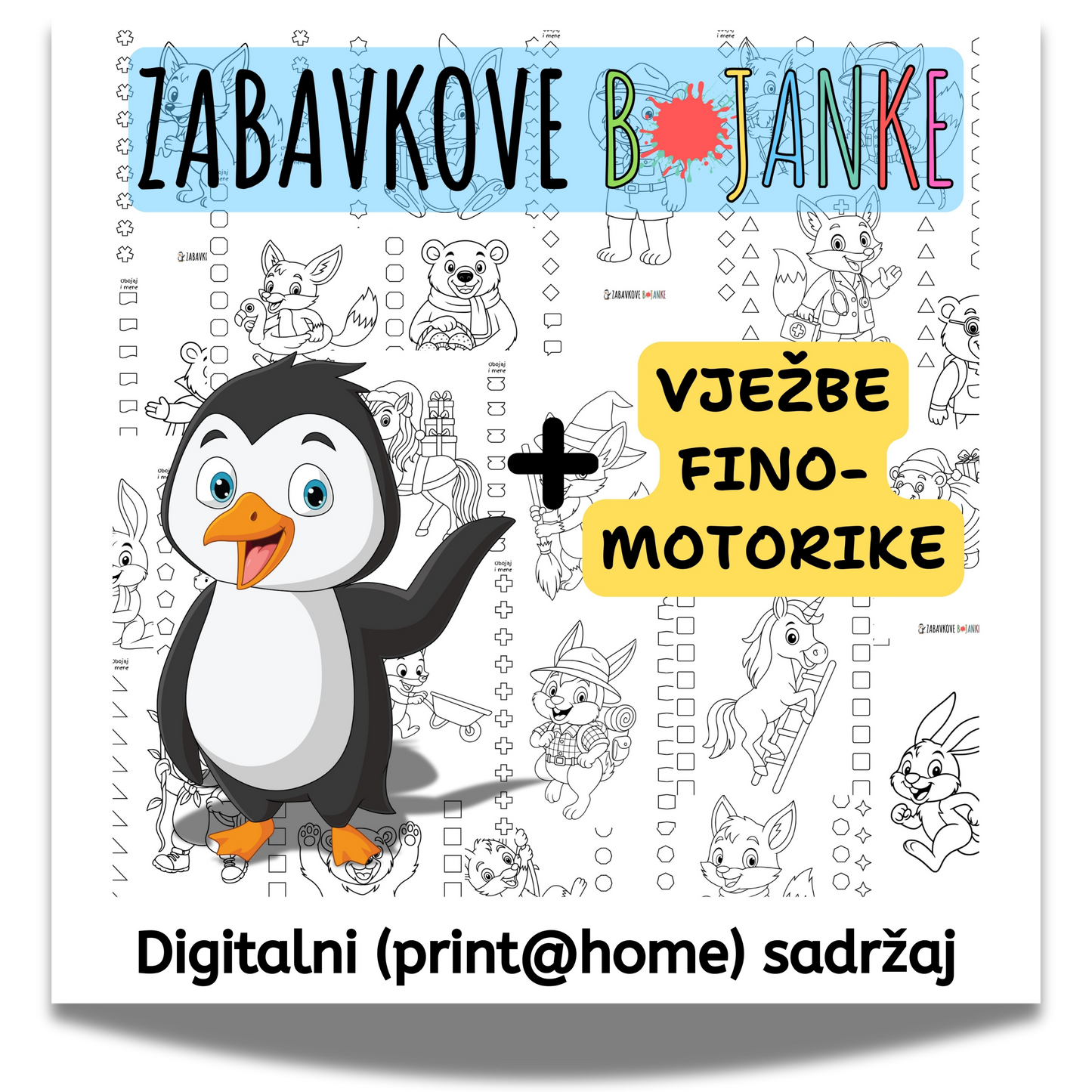 ZABAVKOVE BOJANKE - Zabavno bojenje i VJEŽBE FINOMOTORIKE u jednom.