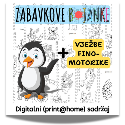 ZABAVKOVE BOJANKE - Zabavno bojenje i VJEŽBE FINOMOTORIKE u jednom.