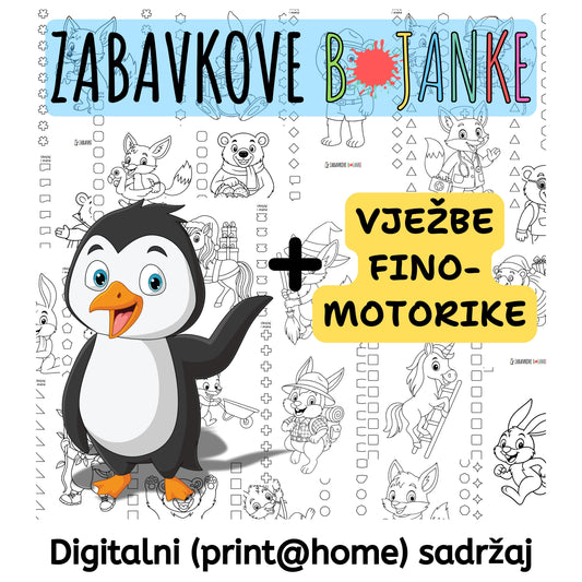 ZABAVKOVE BOJANKE - Zabavno bojenje i vježbe finomotorike u jednom