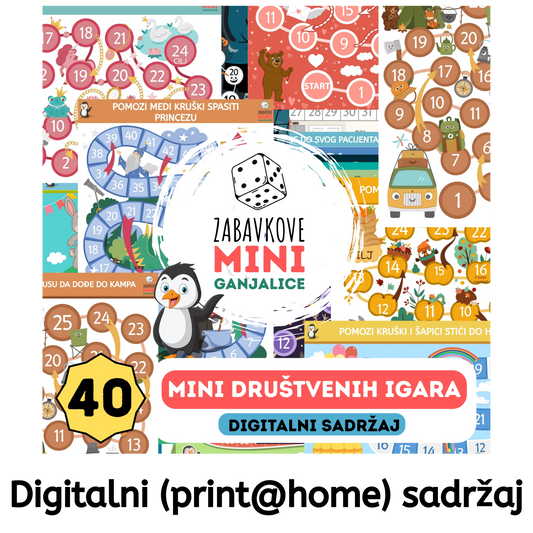 ZABAVKOVE GANJALICE - 40 mini društvenih igara