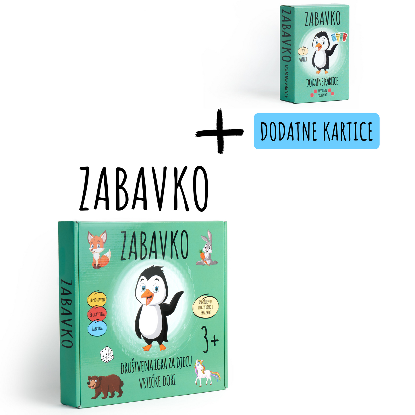 ZABAVKO SET - Igra + Dodatne kartice