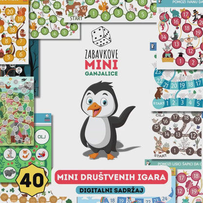 ZABAVKOVE GANJALICE - 40 mini društvenih igara za razvoj pažnje i koncentracije